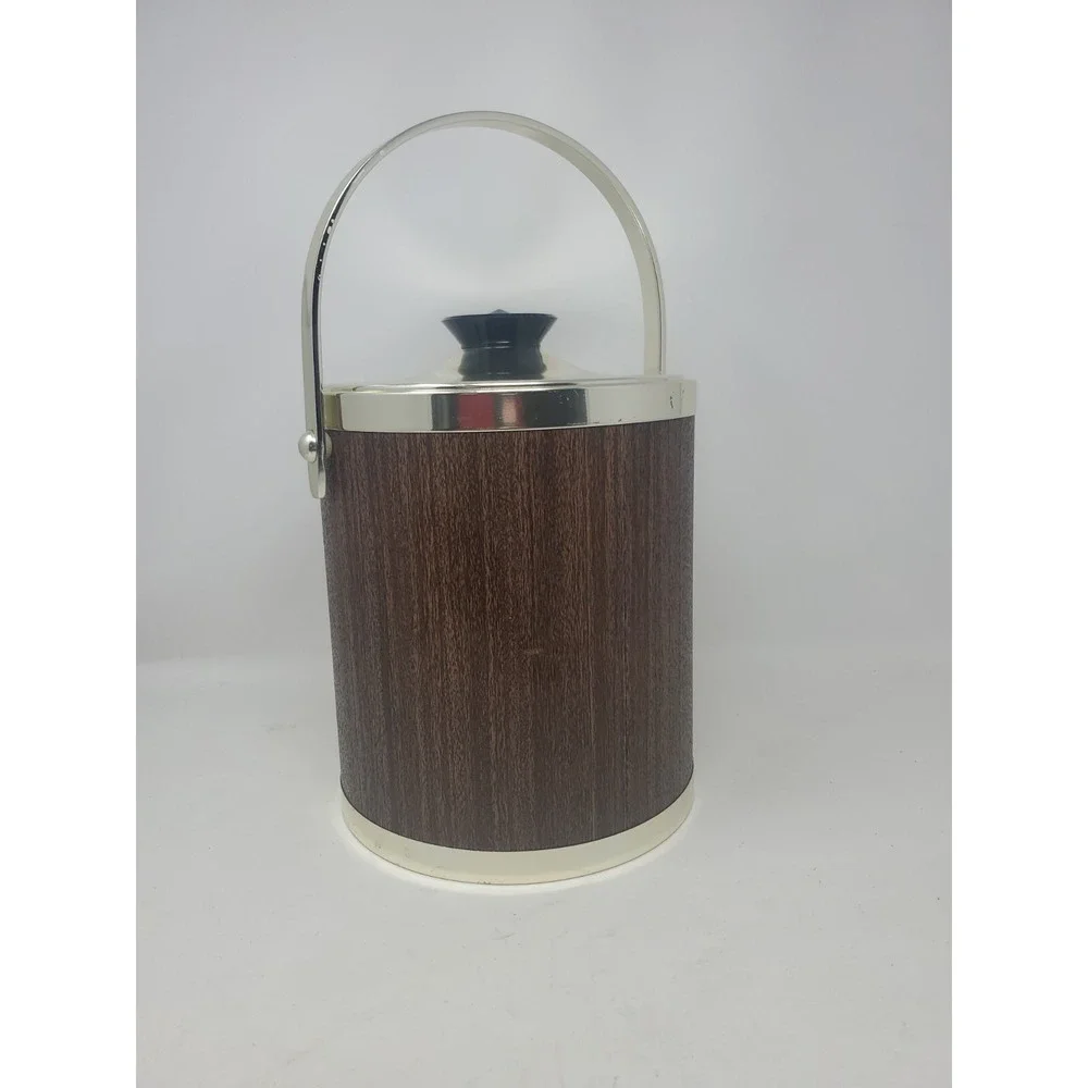 Vintage Mid Century Modern Copper Colored Kromex Ice Bucket RETRO!